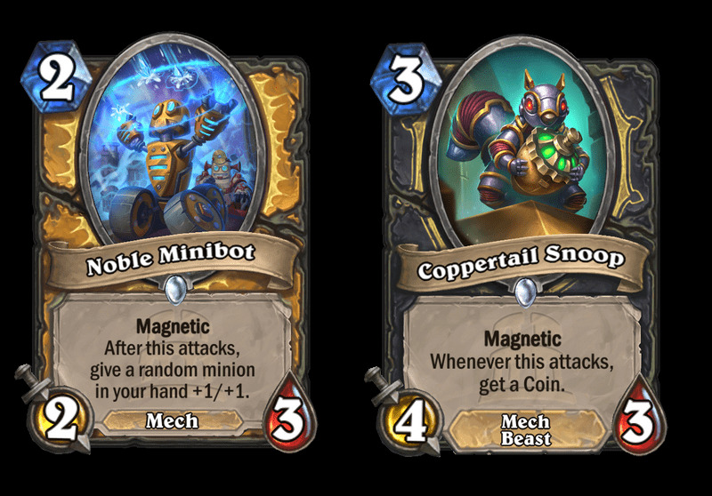 Minions with the Magnetic keyword (Image via Blizzard Entertainment)