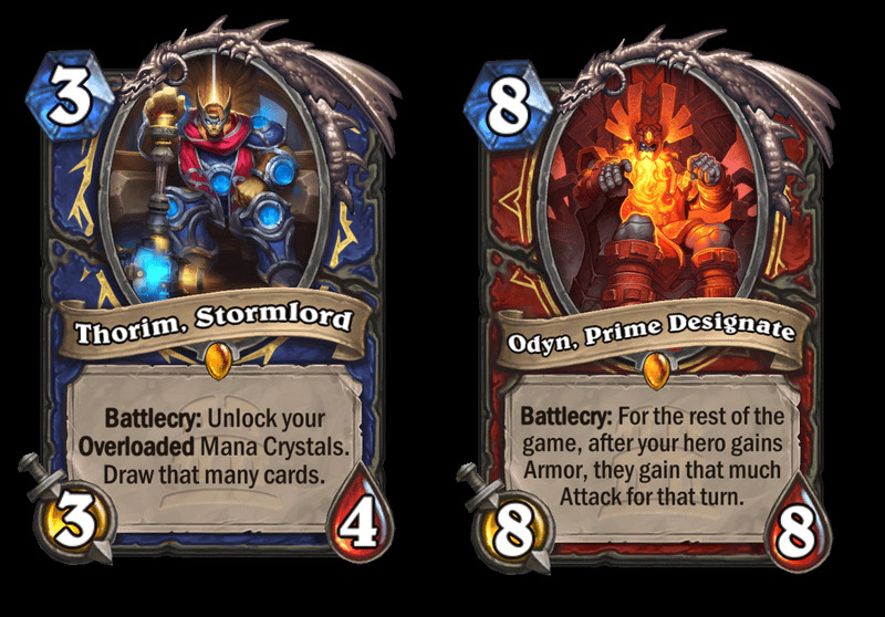 Keepers in the Hearthstone TITANS expansion (Image via Blizzard Entertainment)