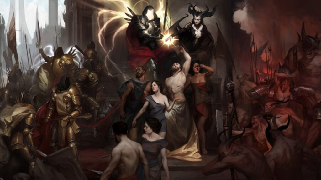 Inarius and Lilith in Diablo 4 (Image via Blizzard Entertainment)