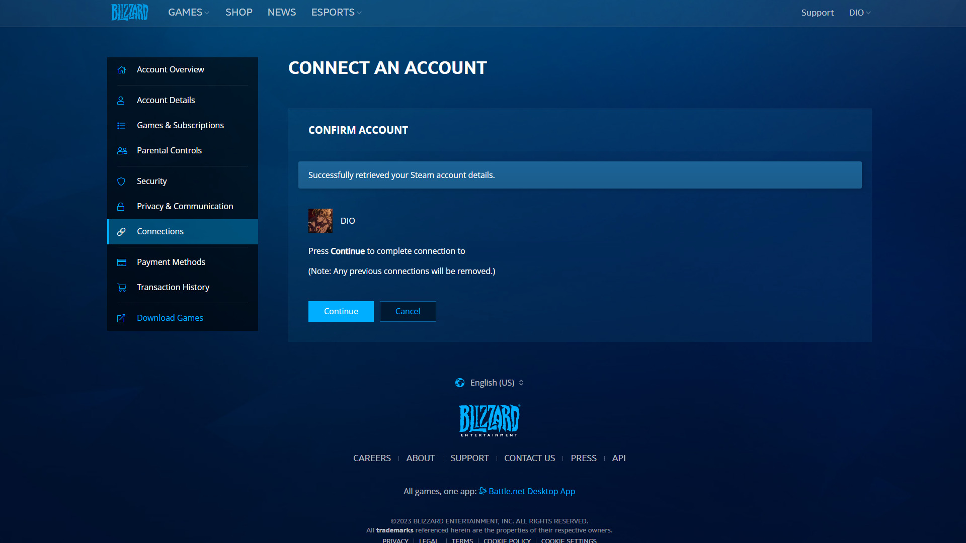 steam battlenet link (Image via Blizzard Entertainment)