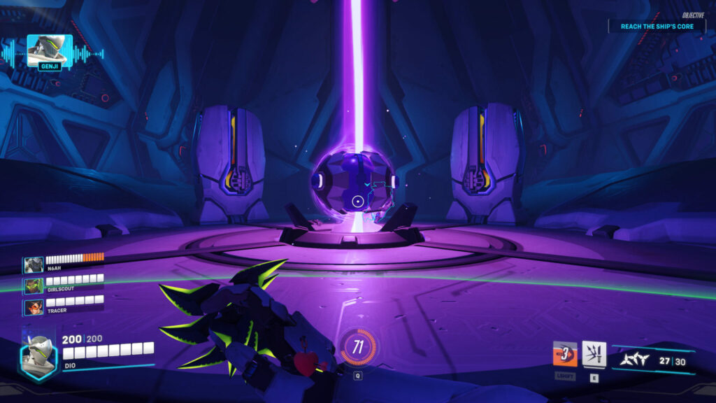 Attack the core to activate it (Image via Blizzard Entertainment)