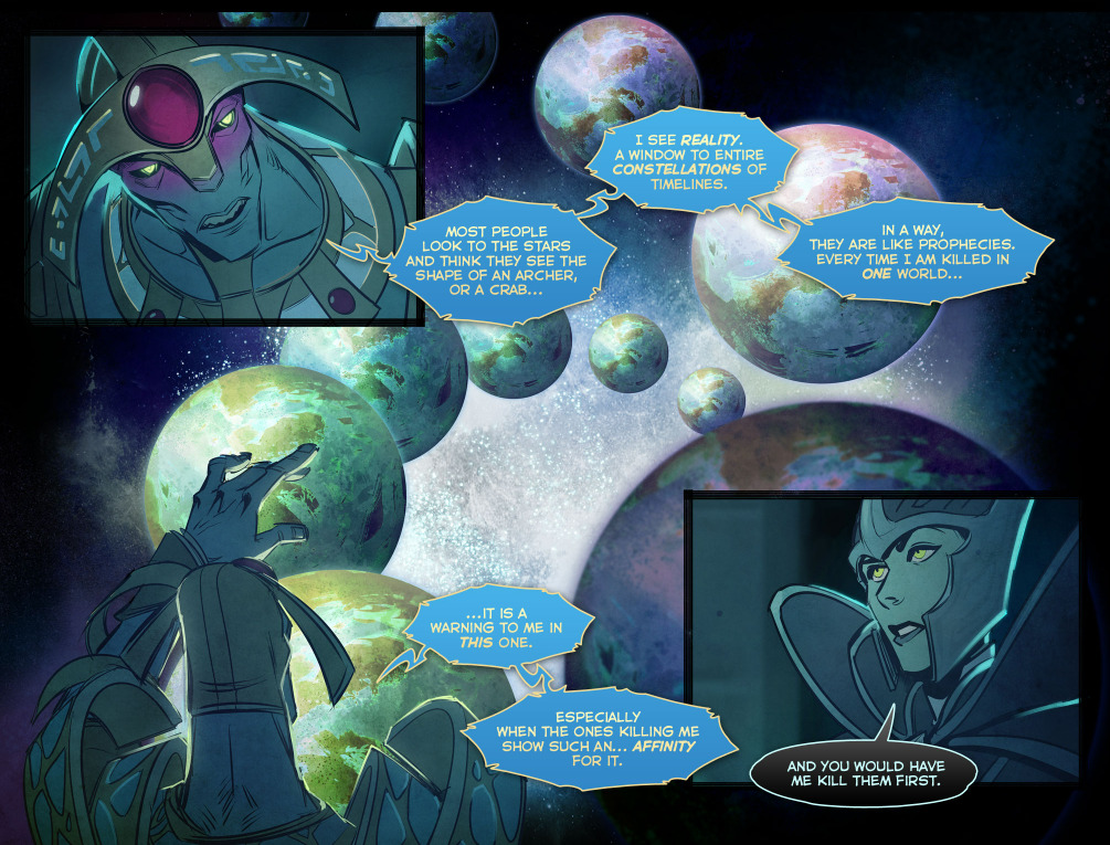 The Dota 2 Multiverse explained in the Dota 2 Comic: Foreseer's Contract
