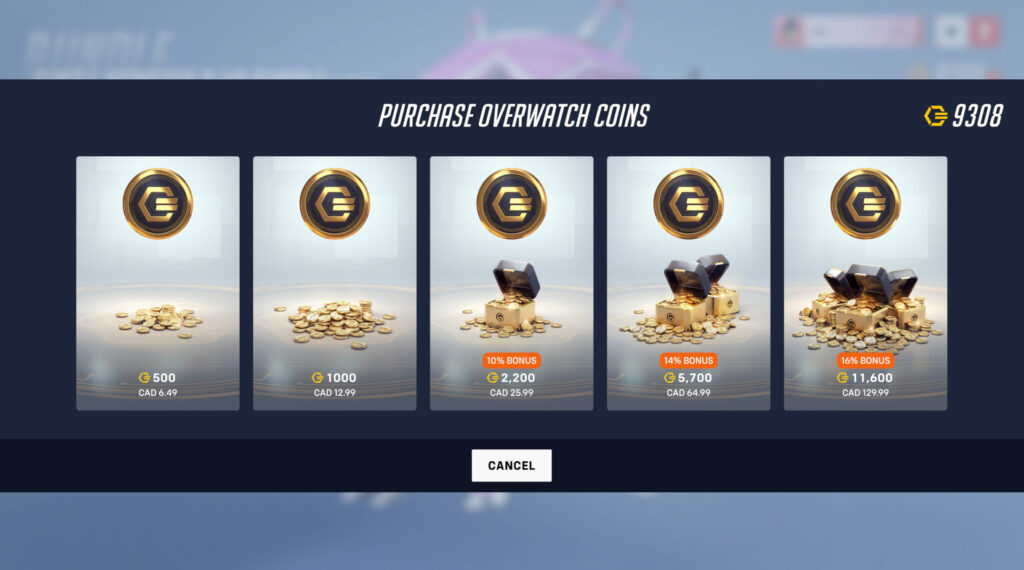Overwatch Coins screenshot (Image via Blizzard Entertainment)