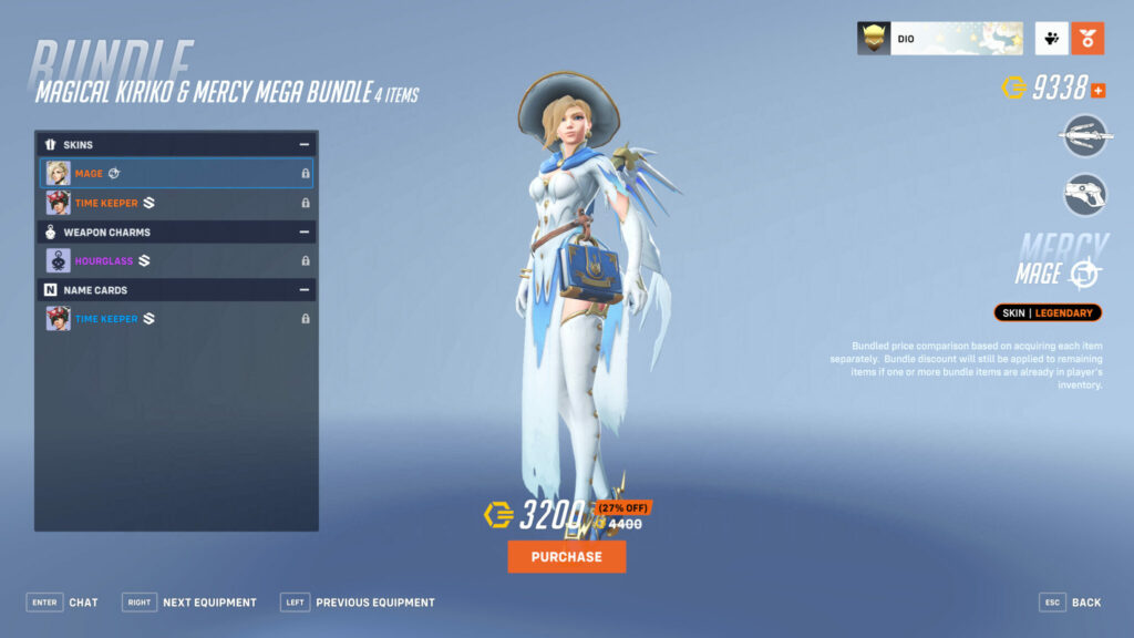 Overwatch 2 Mage Mercy skin screenshot (Image via Blizzard Entertainment)