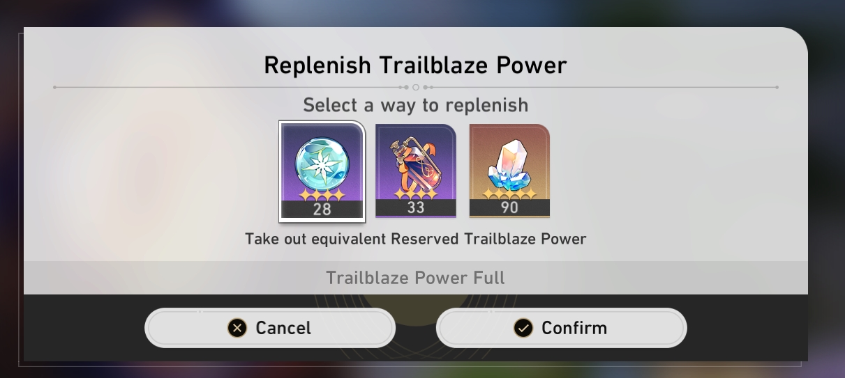 In-game power replenishment