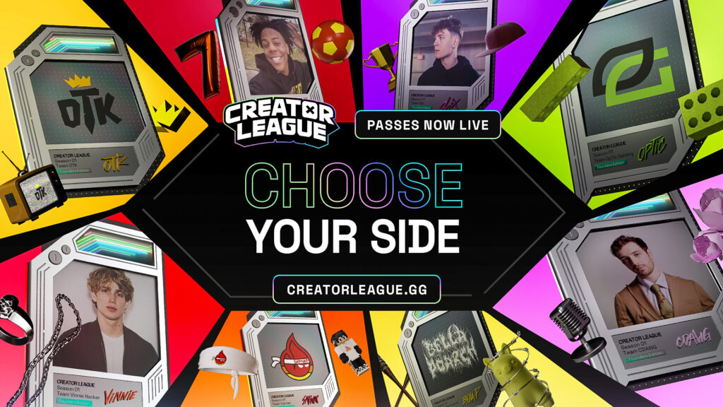 Creator League community passes are available for all eight creators.