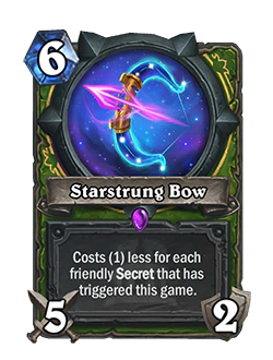 Starstrung Bow<br>Old: 6 Attack, 2 Durability<br>New: 5 Attack, 2 Durability