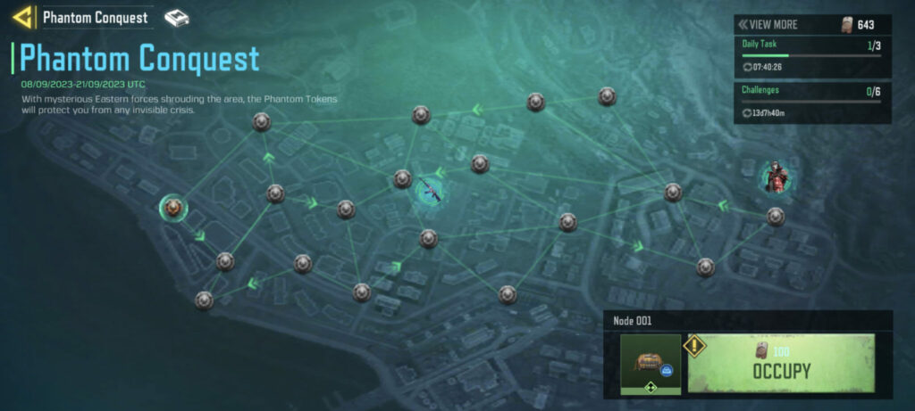 Call of Duty: Mobile Phantom Conquest event screenshot 