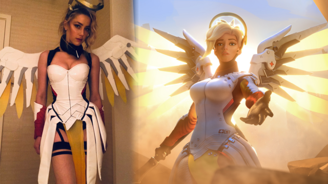 Amber Heard Mercy cosplay takes the internet by storm preview image