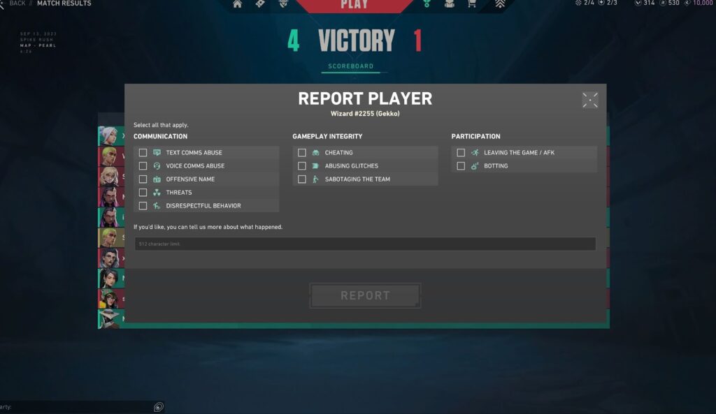 You can report players in-game by right-clicking on their name from your friends’ list.&nbsp;Image Credit: esports.gg