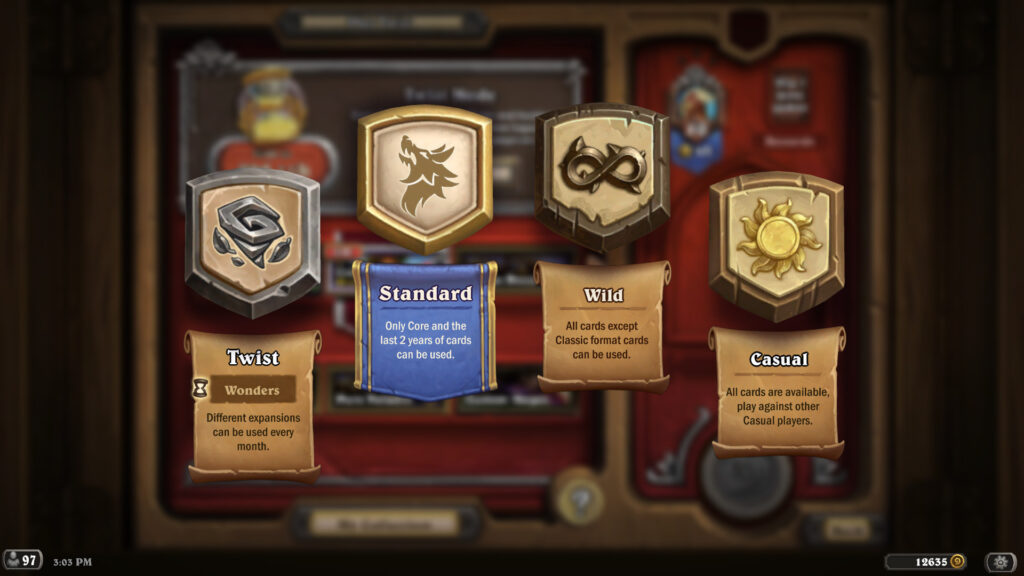 How to access the Hearthstone Twist game mode (Image via Blizzard Entertainment)