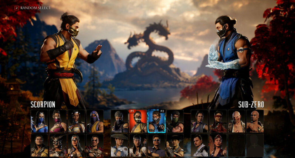 Mortal Kombat 1 character select screenshot (Image via esports.gg)
