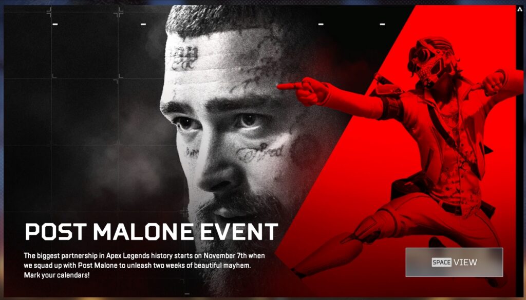 Post Malone Apex Legends event teased | esports.gg