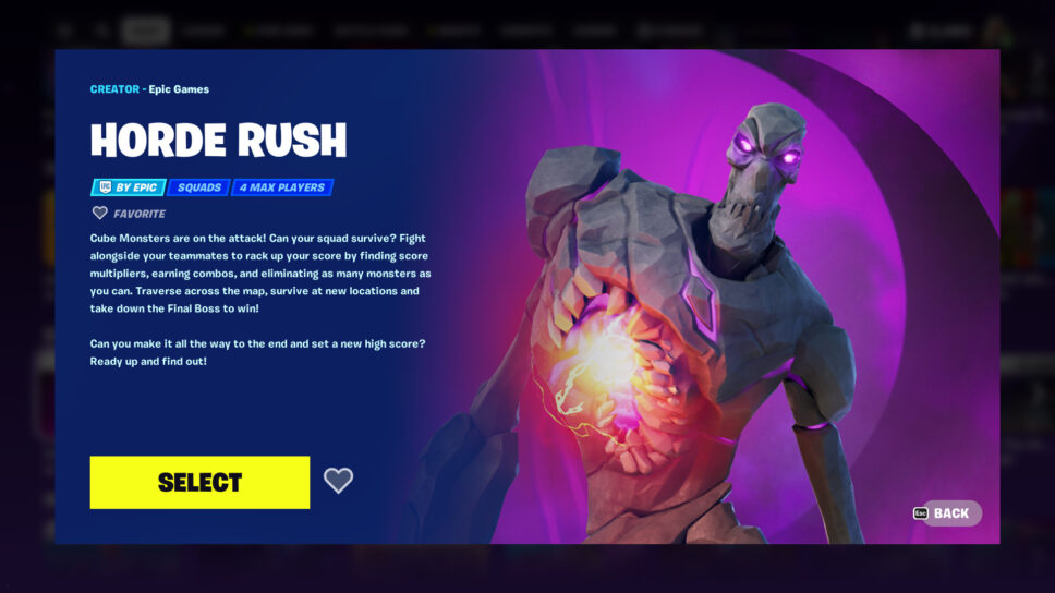 How to play Horde Rush in Fortnite Esports.gg