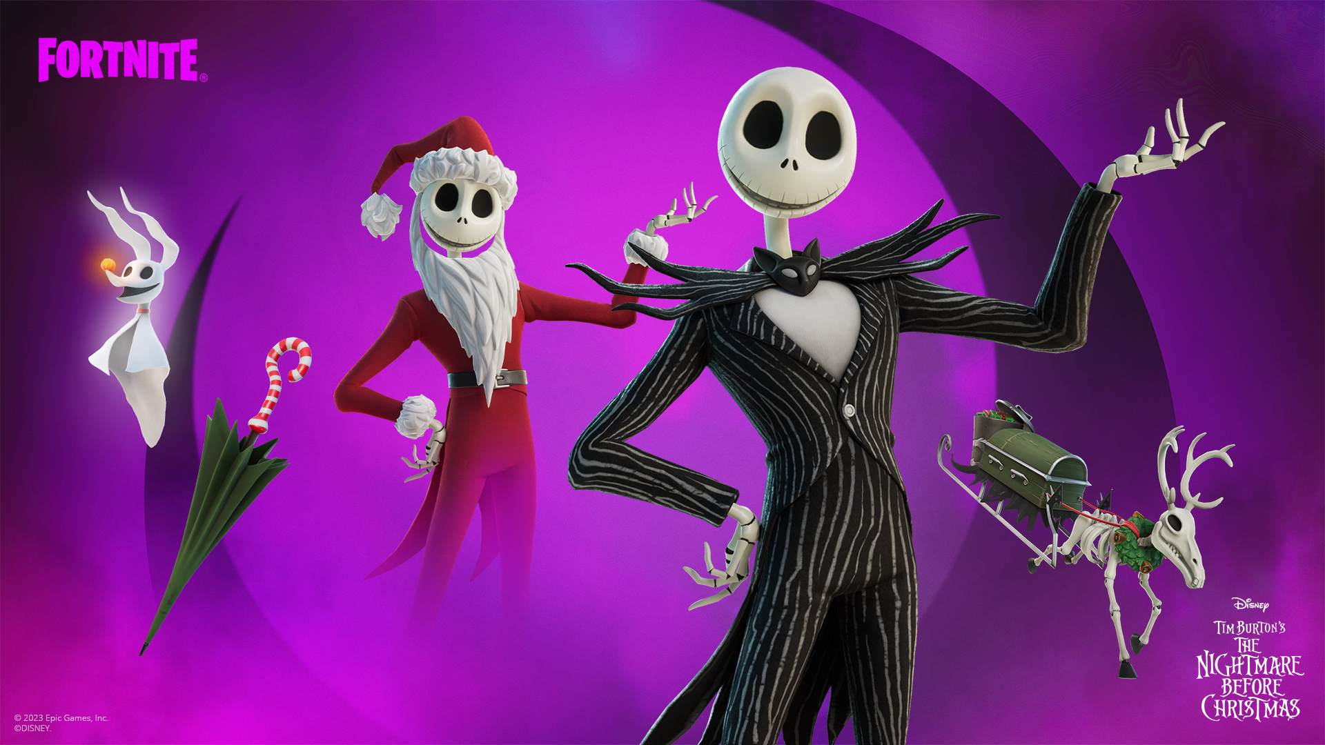 Fortnitemares 2023 Jack Skellington Outfit