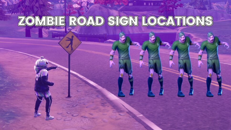 All Fortnite zombie road sign locations cover image