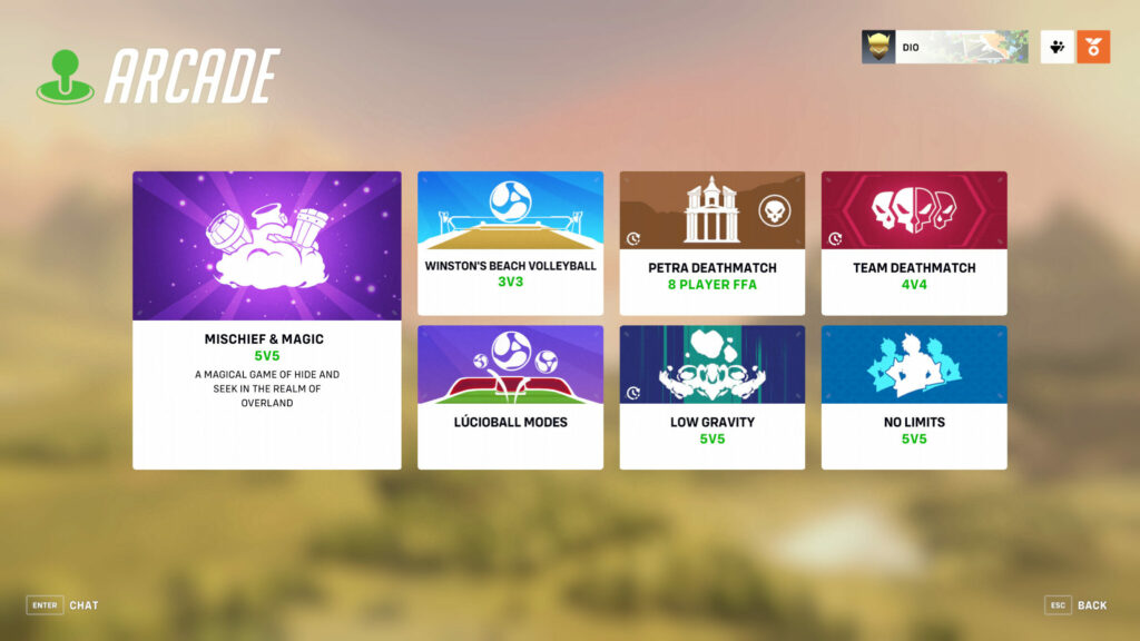 Event game modes (Image via Blizzard Entertainment)