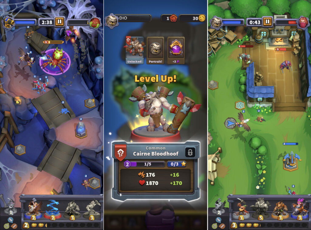 Warcraft Rumble gameplay screenshots (Image via esports.gg)