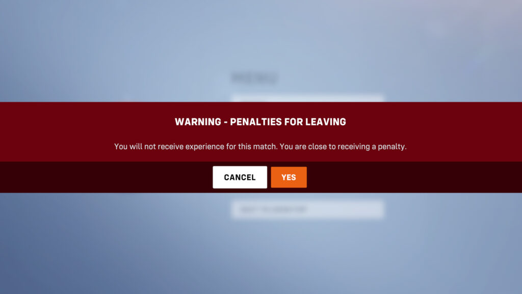 Previous Overwatch 2 leaver penalty (Image via Blizzard Entertainment)