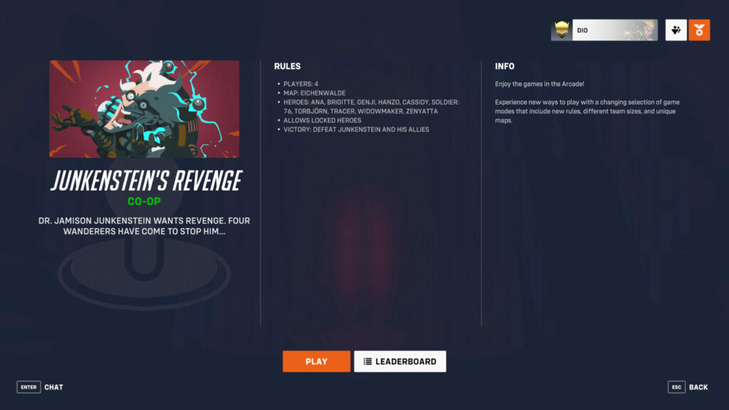 Junkenstein's Revenge information (Image via Blizzard Entertainment)