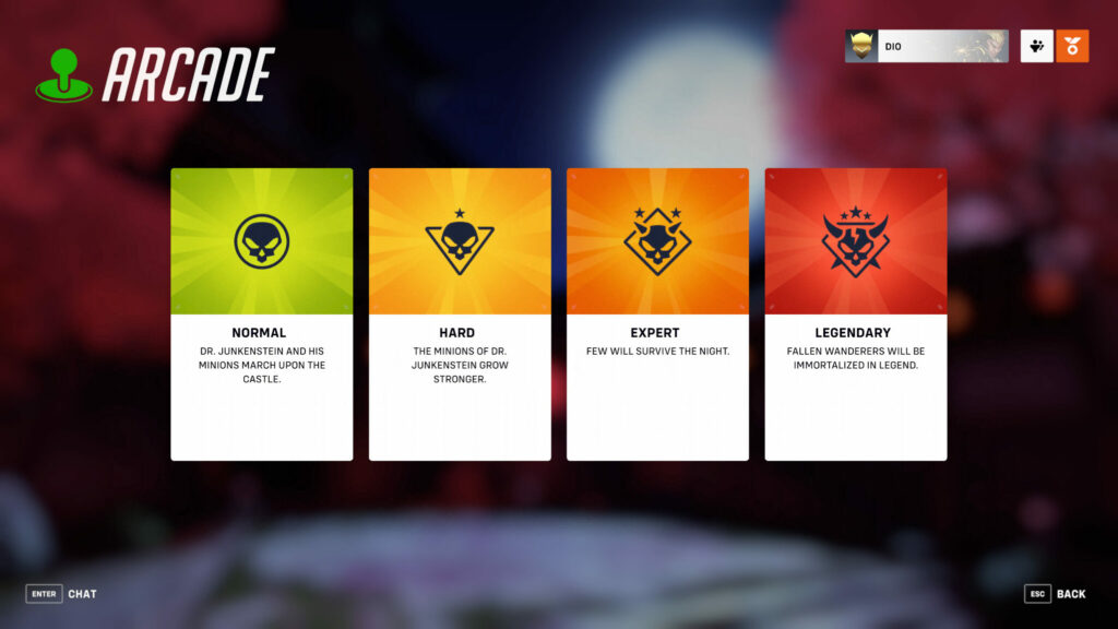 Difficulty levels (Image via Blizzard Entertainment)