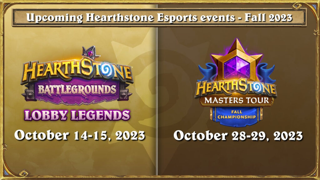 Hearthstone Masters Tour Fall Championship information (Image via Blizzard Entertainment)