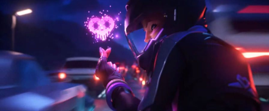 Sombra on her motorcycle (Image via Blizzard Entertainment)