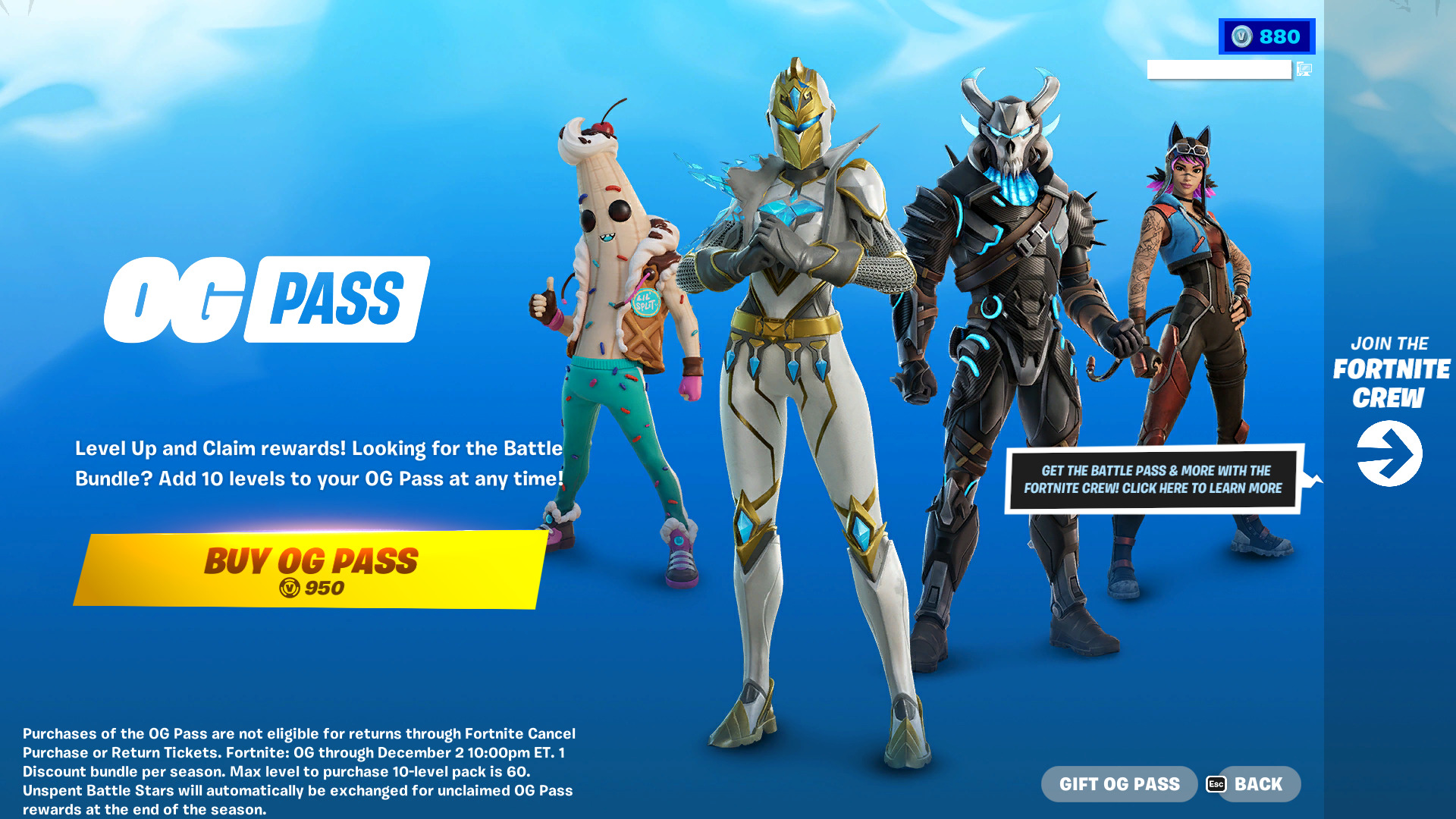 Fortnite OG Battle Pass: All Outfits and rewards in the 'OG Pass