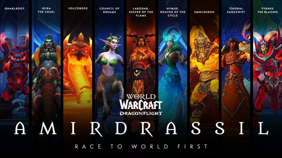 WoW Race to World First Amirdrassil (RWF) Tracker: Who will fell Fyrakk the Blazing first? cover image