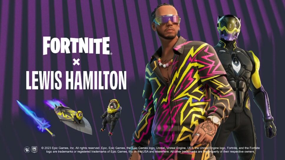 Lewis Hamilton Fortnite collaboration: First look and release date cover image