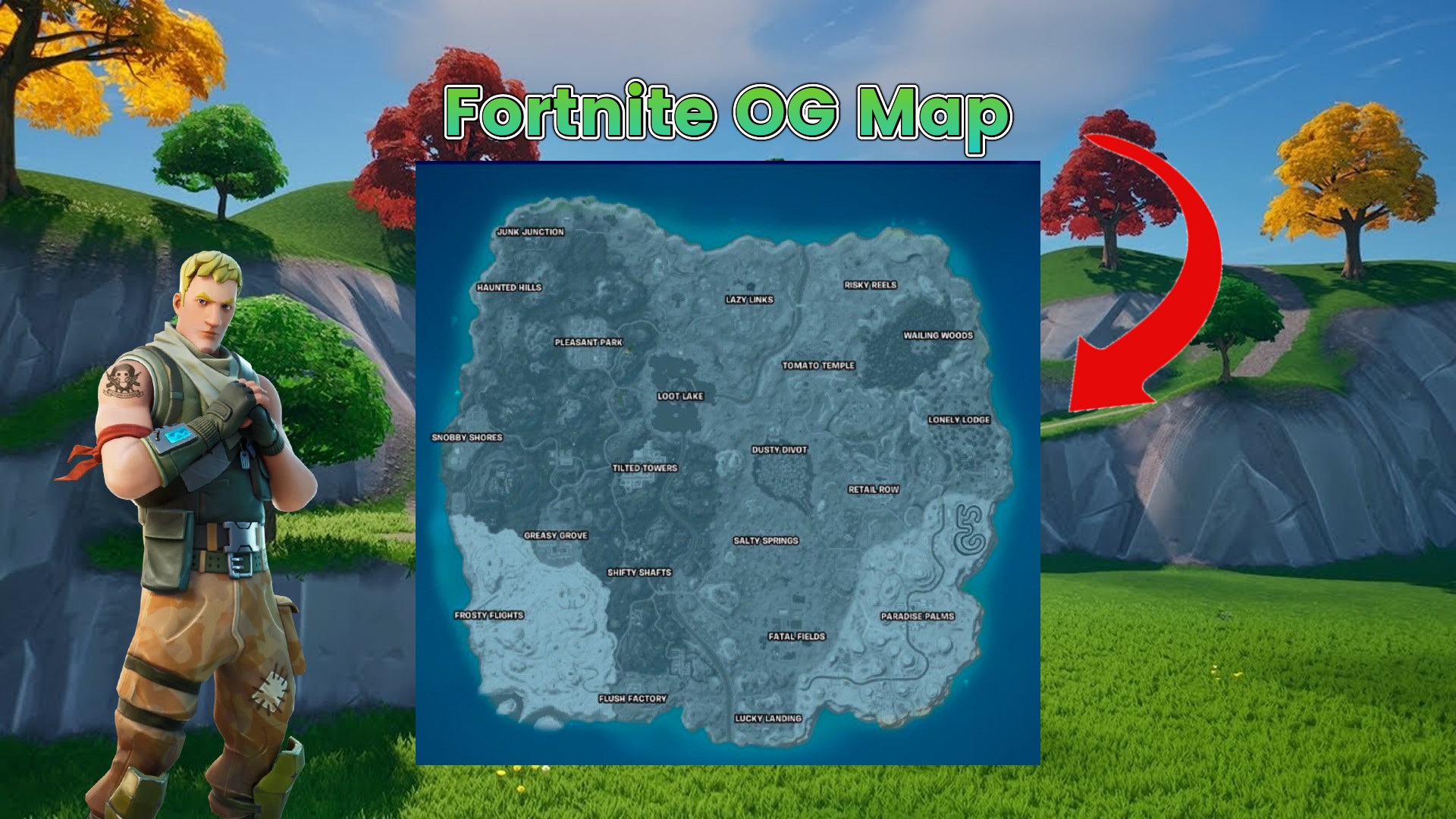 Evolution of Fortnite Map (Chapter 1 Season 1 - Chapter 4 Season 2