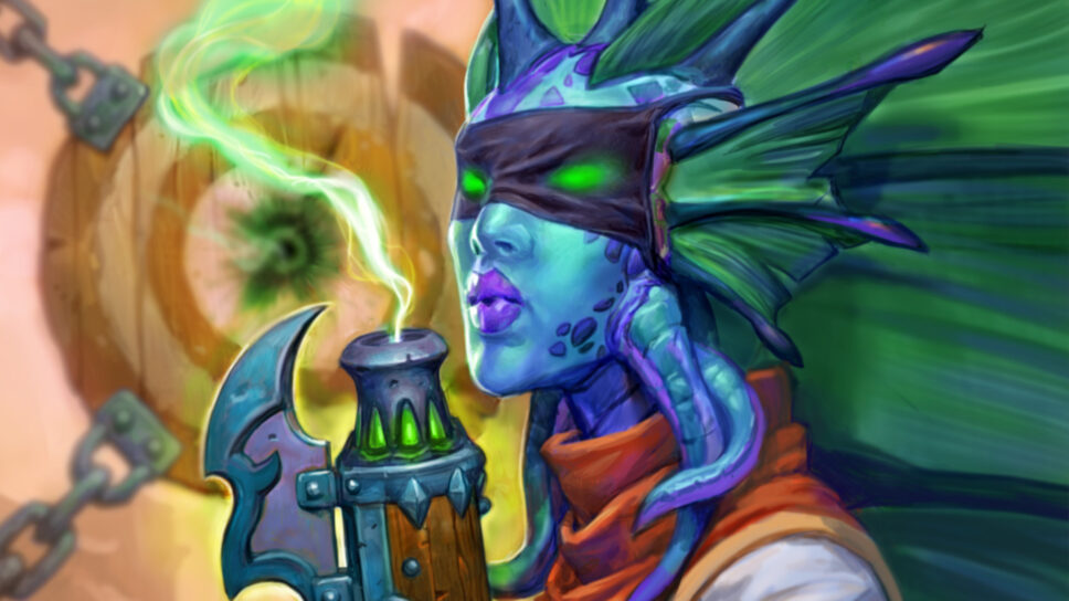 Hearthstone patch nerfs Blindeye Sharpshooter, updates Azerite Snake, and more cover image