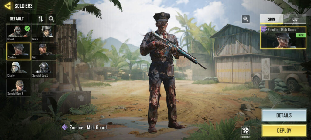 How to unlock the Zombie – Mob Guard Epic Operator Skin in CoD Mobile