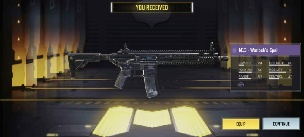 CoD Mobile M13 – Warlock's Spell Weapon Blueprint: How to unlock it for  free