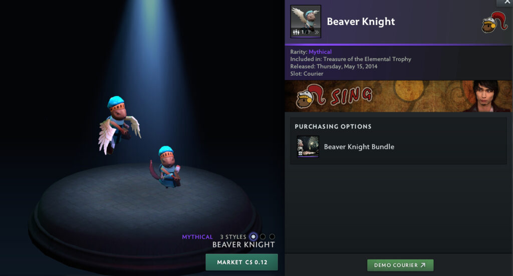 Beaver Knight (Image via Valve Corporation)