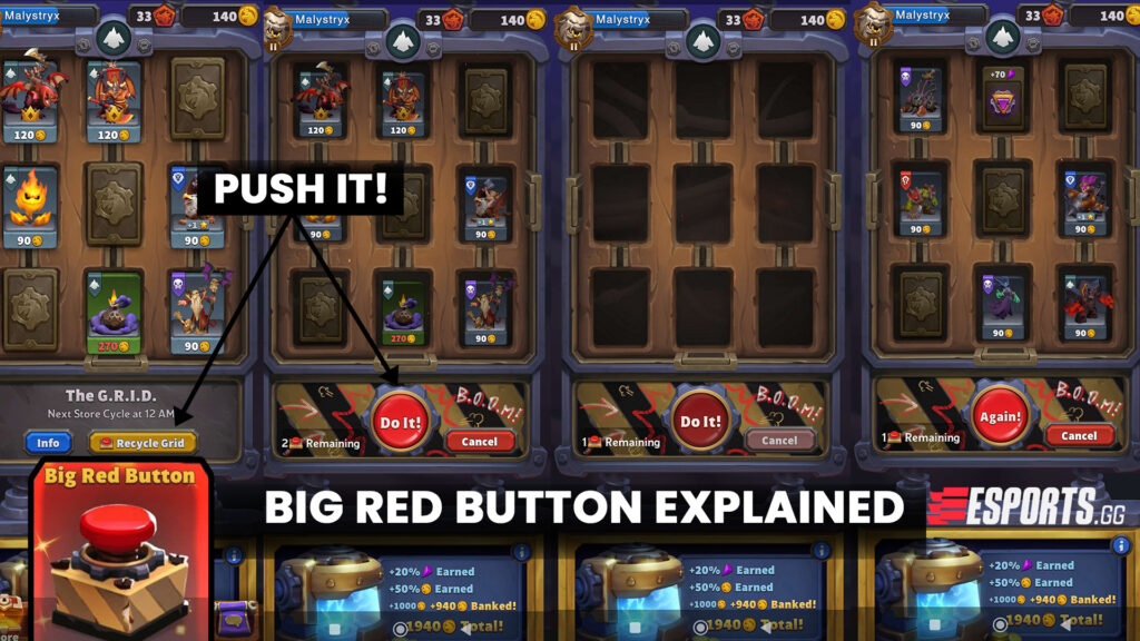 Big Red Button in Warcraft Rumble