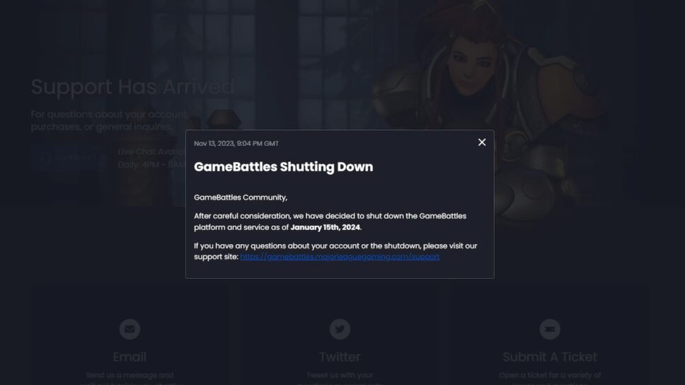 GameBattles online tournament platform to close down after over 20 years cover image