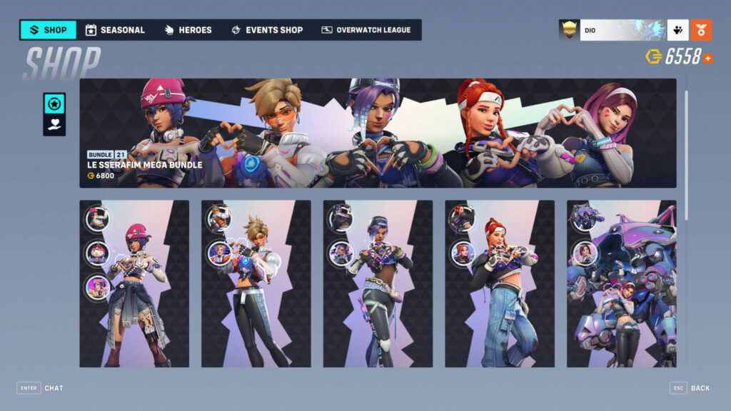 Overwatch 2 shop screenshot (Image via Blizzard Entertainment)