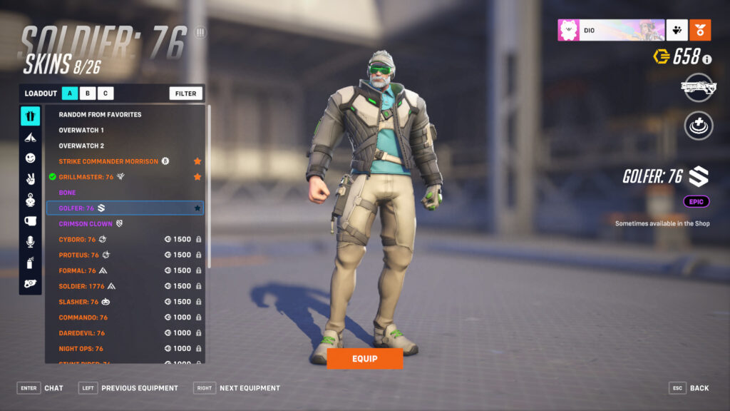 How to unlock the Golfer: 76 skin in Overwatch 2 | esports.gg