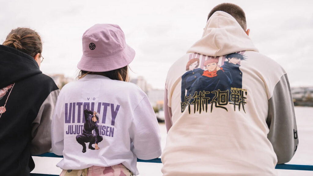 Jujutsu Kaisen t-shirt and hoodies (Image via Team Vitality)