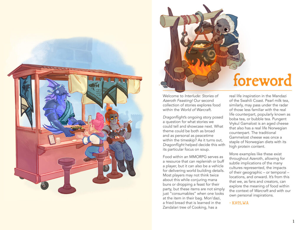 Interlude: Stories of Azeroth Feasting (Image via Interlude: Stories of Azeroth)
