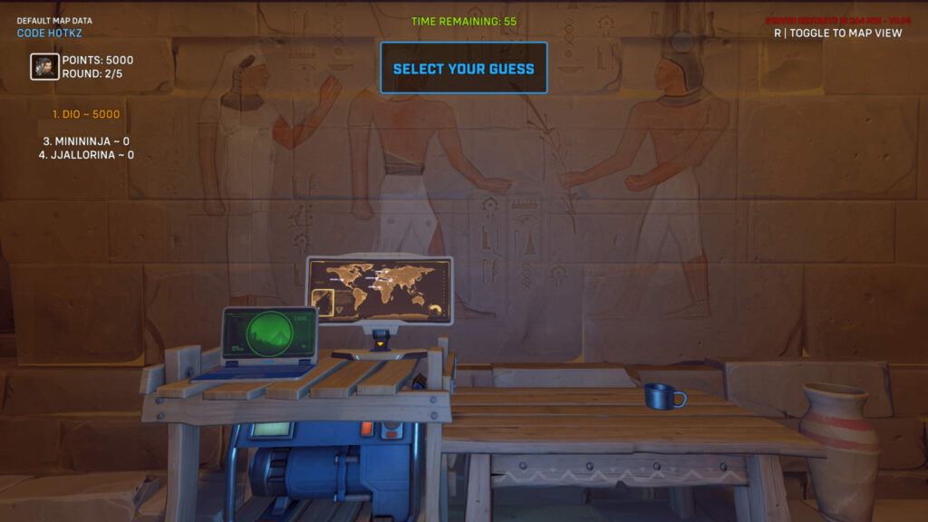 Screenshot of the custom game (Image via Blizzard Entertainment)
