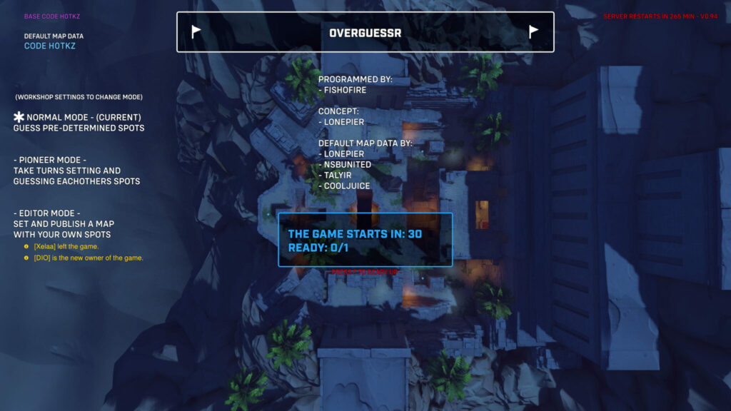 Overguessr options (Image via Blizzard Entertainment)