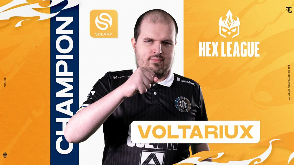 Voltariux from his Hex League victory during Set 9 (Image via TFT France on X)