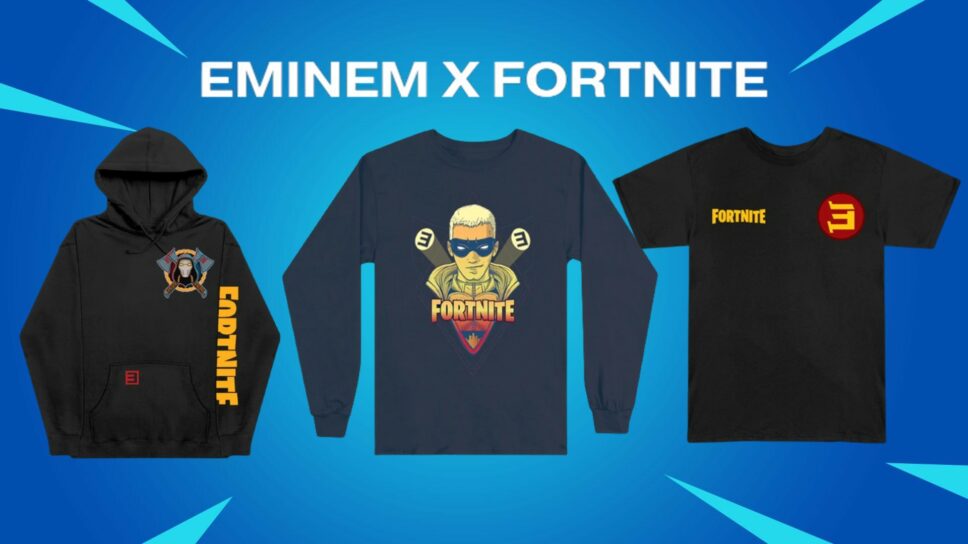 Eminem Fortnite merch drop available now: List of items and prices cover image