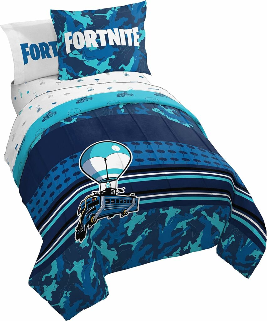 Fortnite 7 Piece Bed Sheet will personalise their room around their favourite game