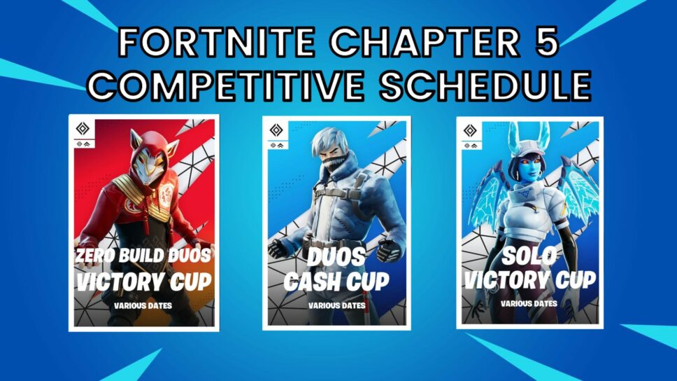 Fortnite Chapter 5 Season 1 Cash Cup and tournament schedule cover image