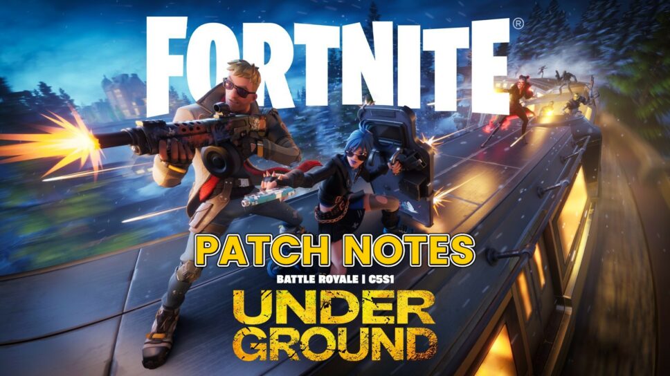 Fortnite Chapter 5 Season 1 patch notes cover image
