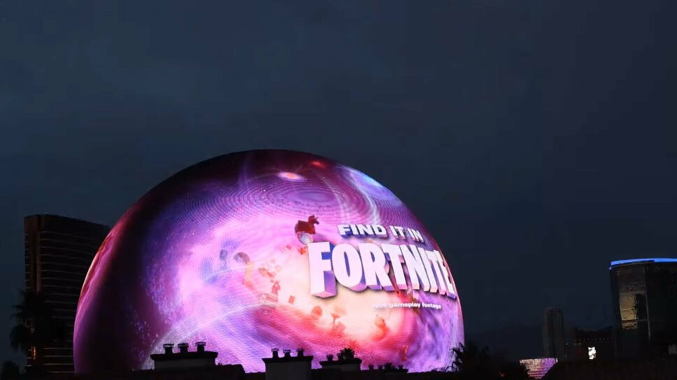 Fortnite has taken over the Las Vegas Sphere cover image