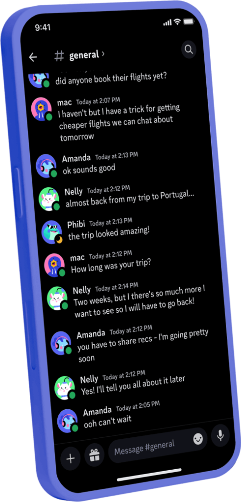 The new Midnight theme with the latest Discord Mobile app redesign.